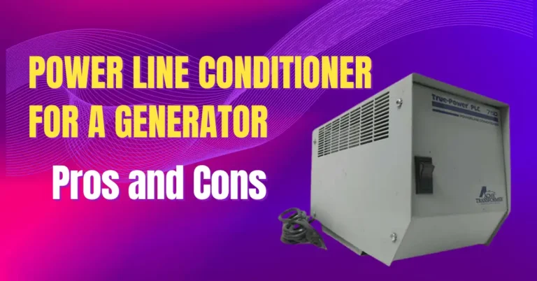 Power Line Conditioner for Generator