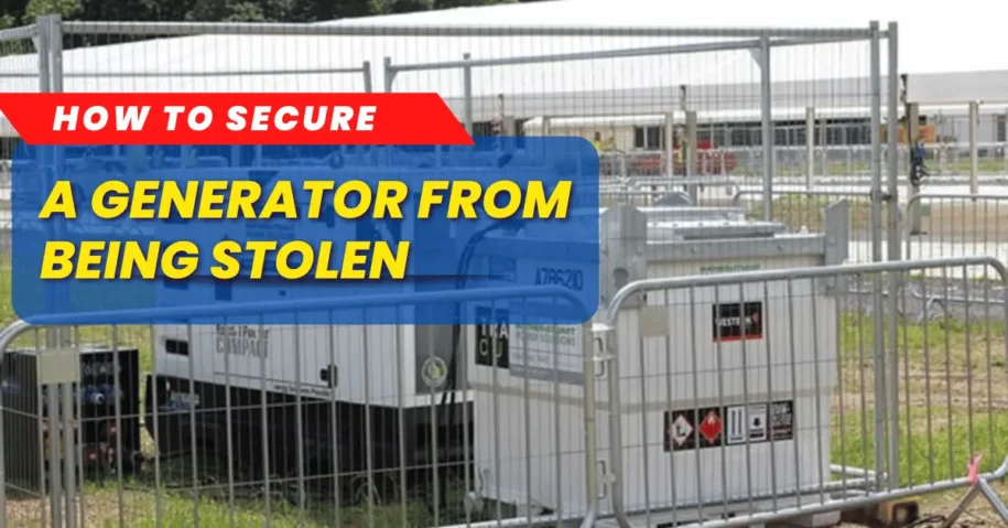 How to Secure a Generator from Being Stolen: Foolproof Tips