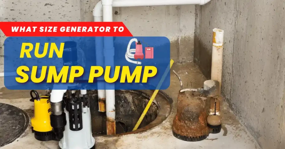 What Size Generator to Run Sump Pump: Essential Guide